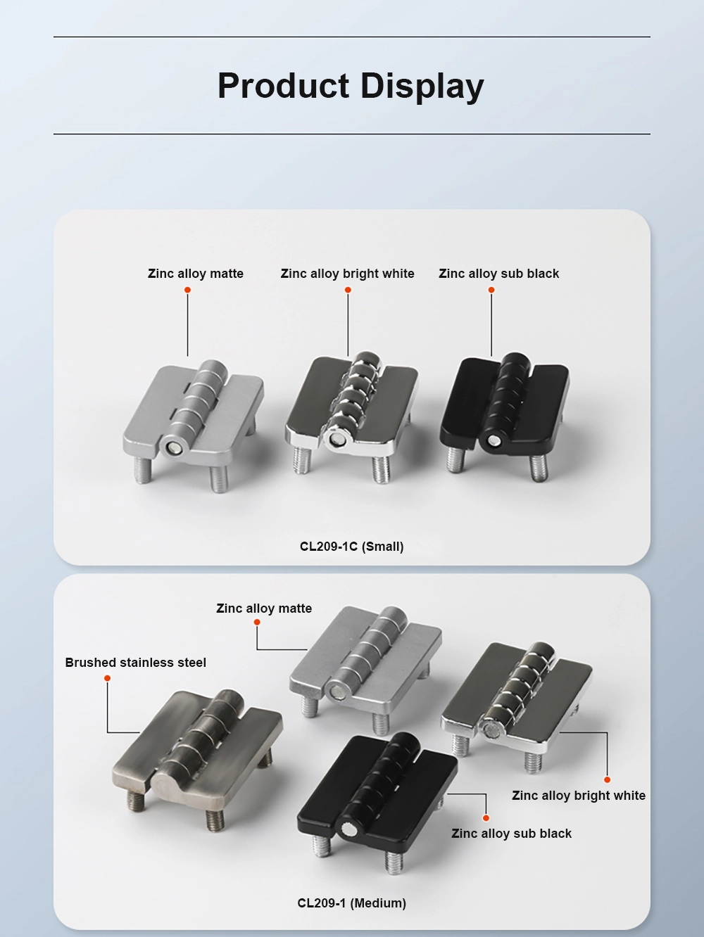 Folding Hinge For Electrical Cabinet And Distribution Box
